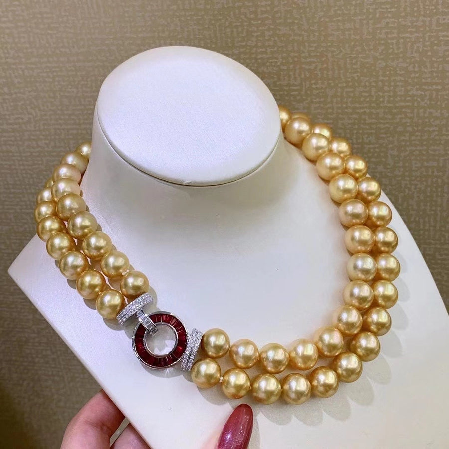 Ruby & South Sea pearl Necklace
