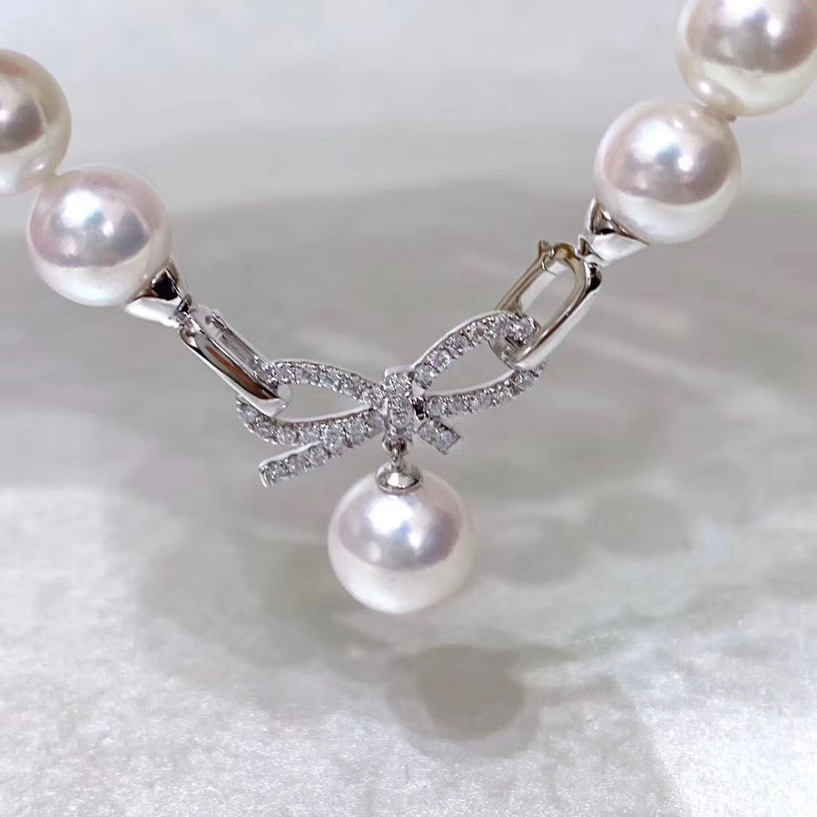 Japanese akoya saltwater pearl necklace