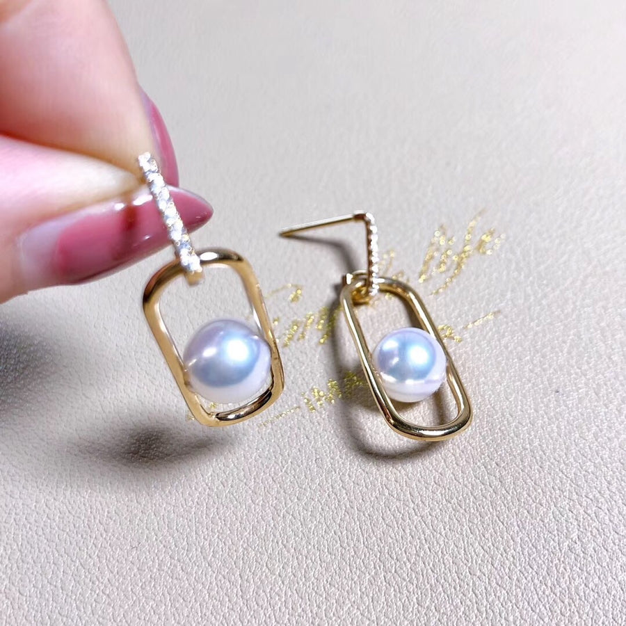 AKOYA CLIP|akoya pearl earrings