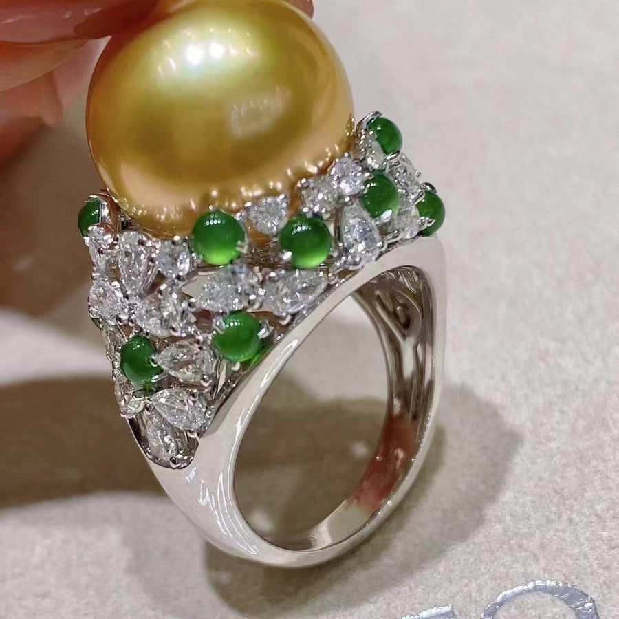 Chakin | Diamond & South Sea pearl Ring