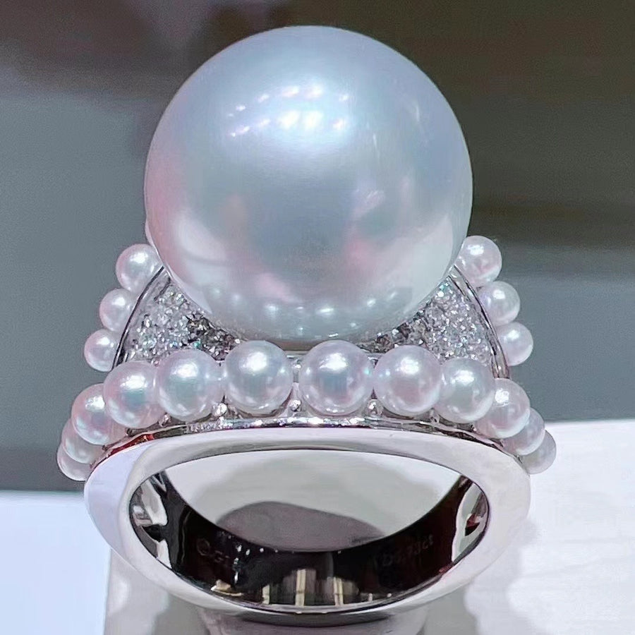 Ornate Jewels Pure 925 Sterling Silver 10mm Single Pearl Ring for Women and  Girl Sterling Silver Pearl Rhodium Plated Ring Price in India - Buy Ornate  Jewels Pure 925 Sterling Silver 10mm