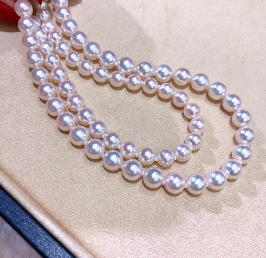 Long Ten-Nyo Akoya pearl necklace