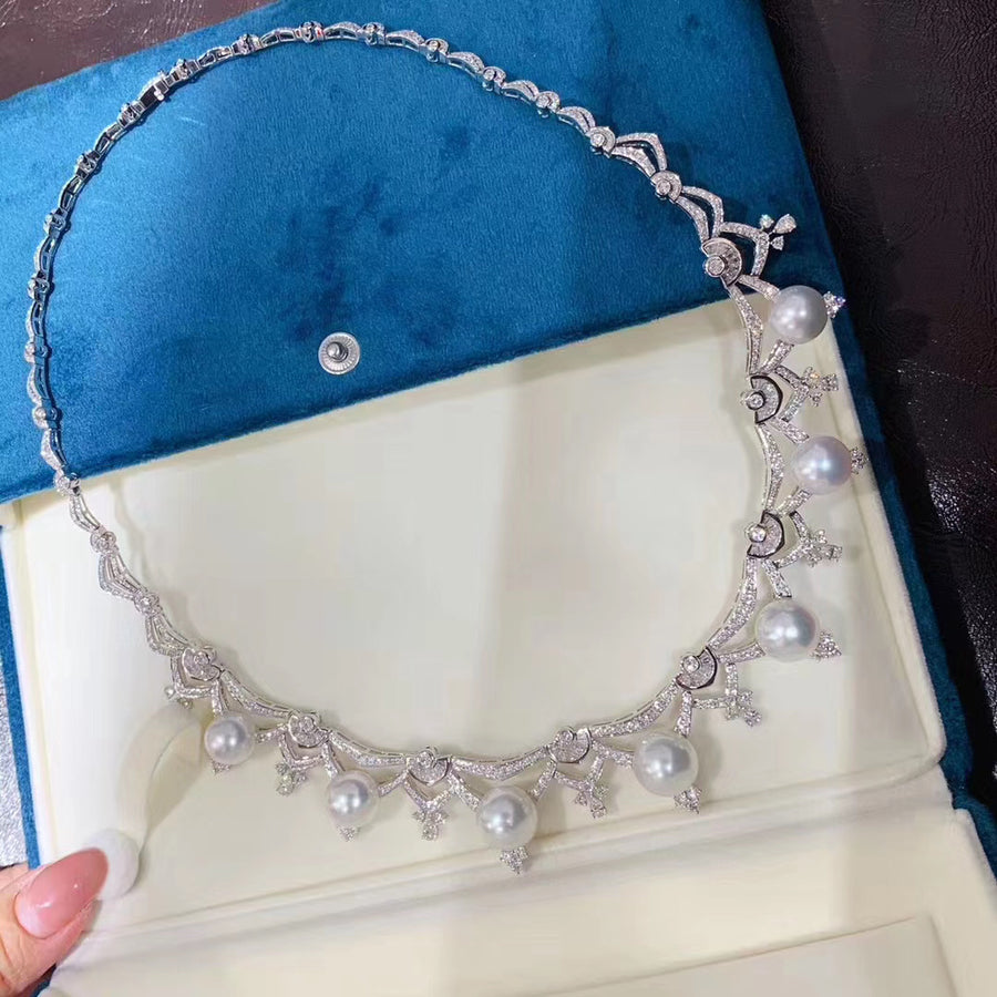 Diamond & South Sea pearl Necklace