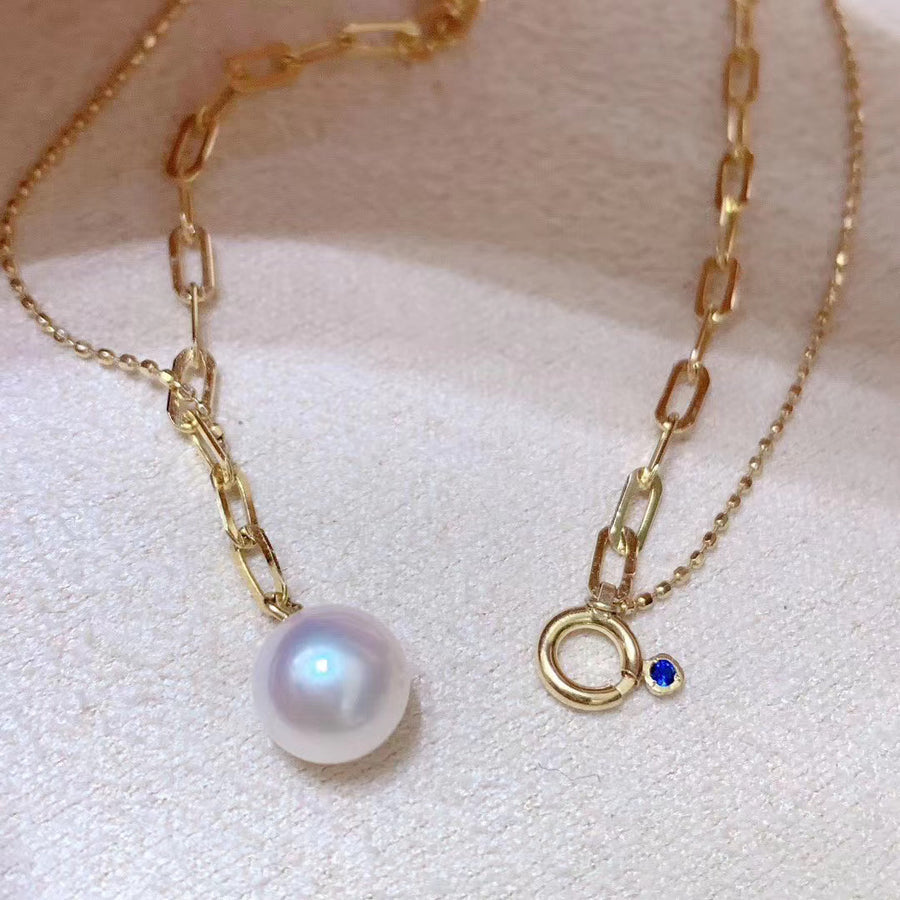 Sapphire & Akoya pearl Bracelet