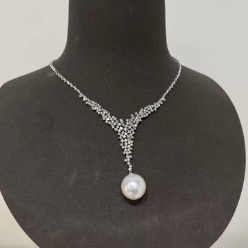 Venus Diamond & South Sea Pearl Necklace