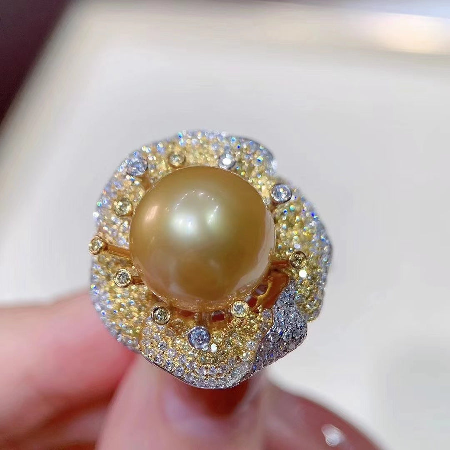 Chakin | Diamond & South Sea pearl Ring