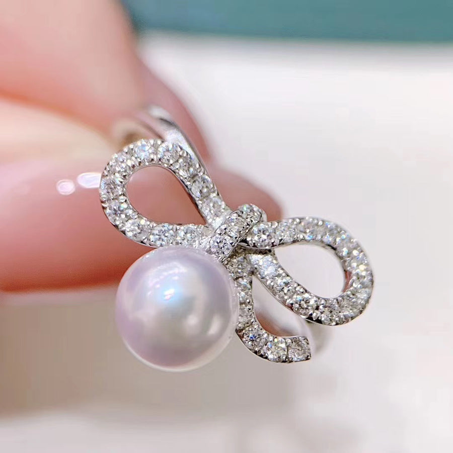 Diamond & Akoya pearl Ring