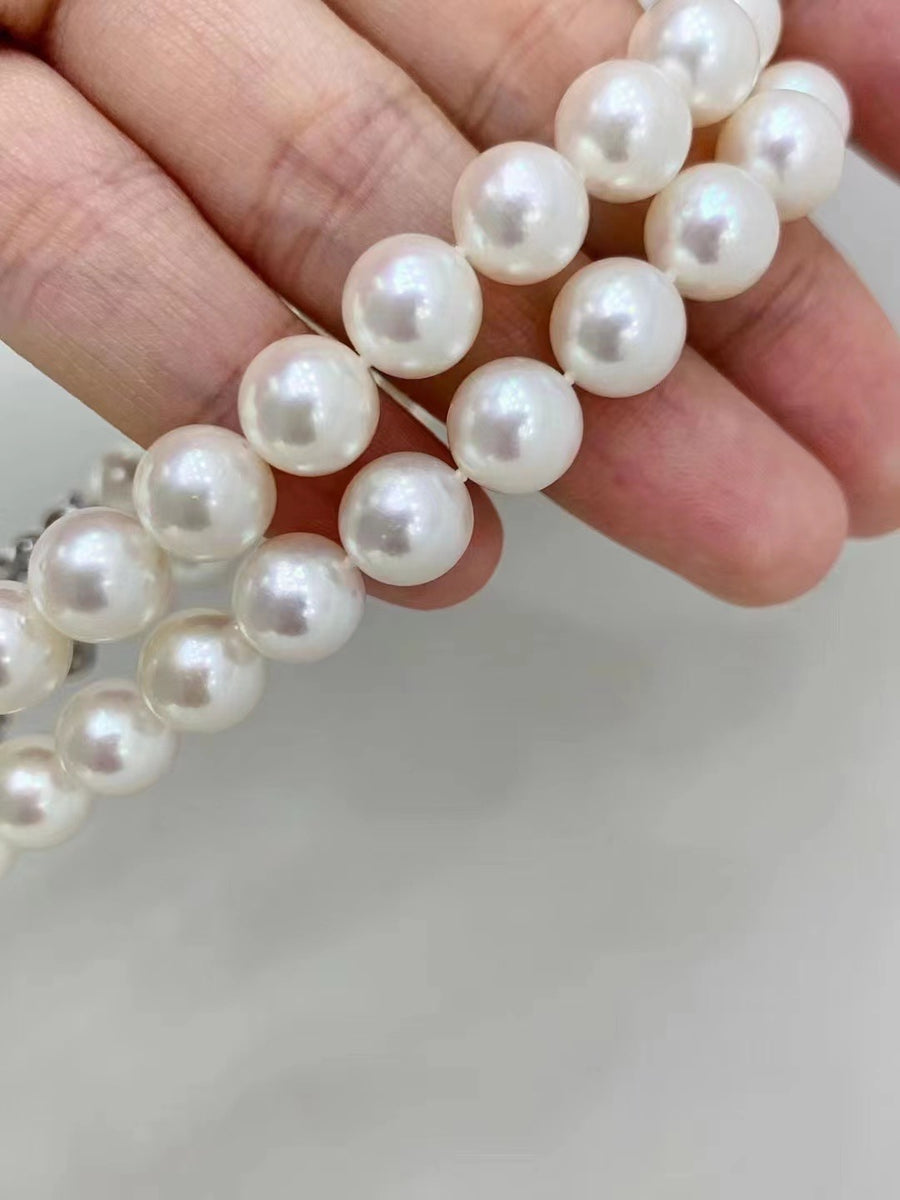 Diamond & Akoya pearl Necklace