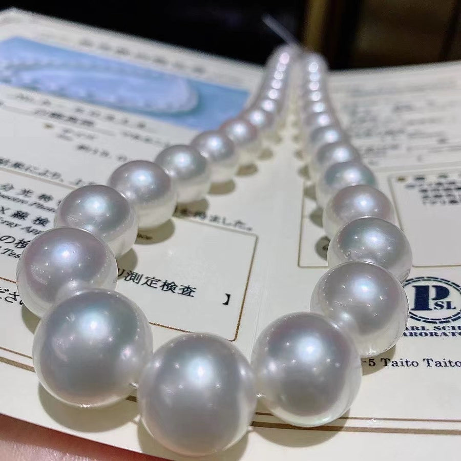 13-16.5mm Australian white south sea pearl Necklace
