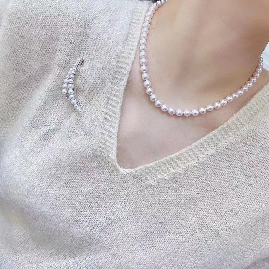 Akoya pearl Necklace & Brooch/Pendant