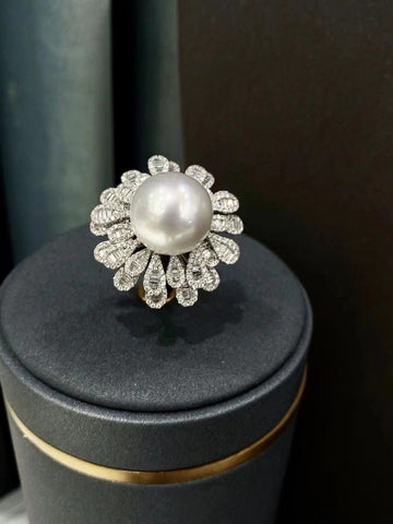 Phoenix | Diamond & South Sea pearl Ring/Pendant