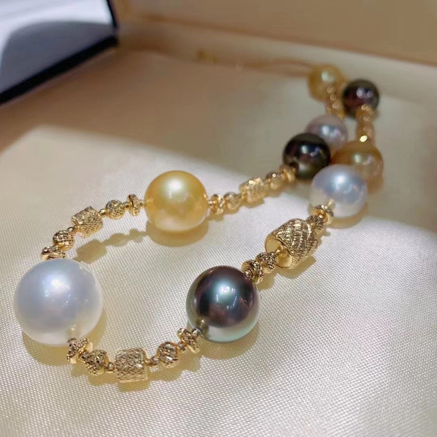South Sea pearl & Tahitian pearl Necklace