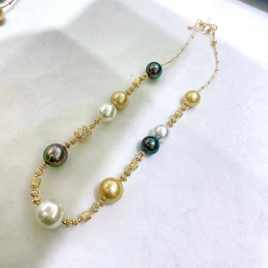 Tahitian pearl & South Sea pearl Necklace