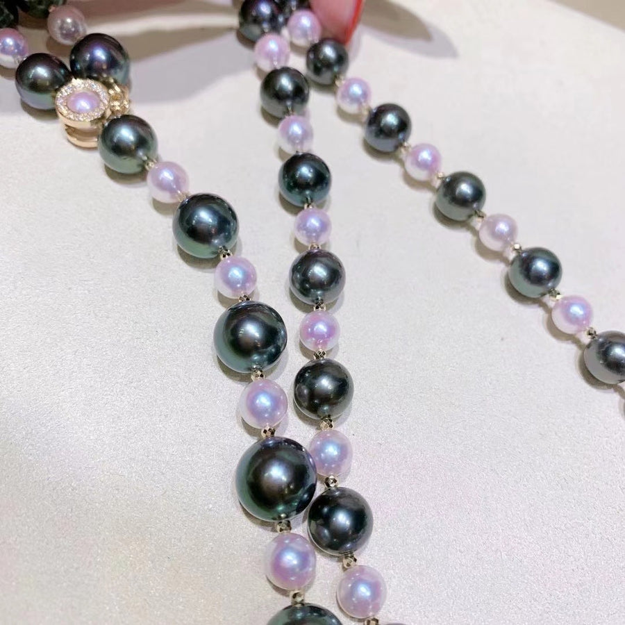 Tahitian & Akoya pearl Necklace