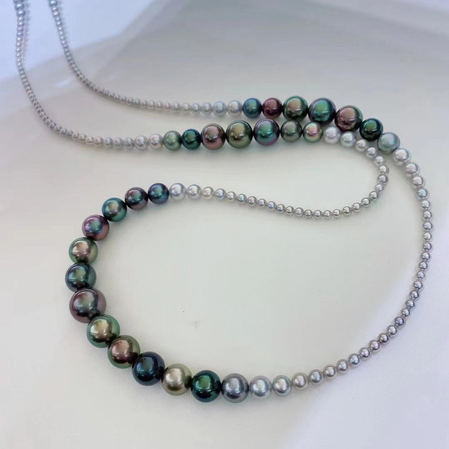 3-11.3mm Tahitian pearl Necklace