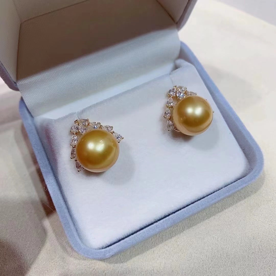 Chakin | Diamond & South Sea pearl Earrings – ANNIE CASE
