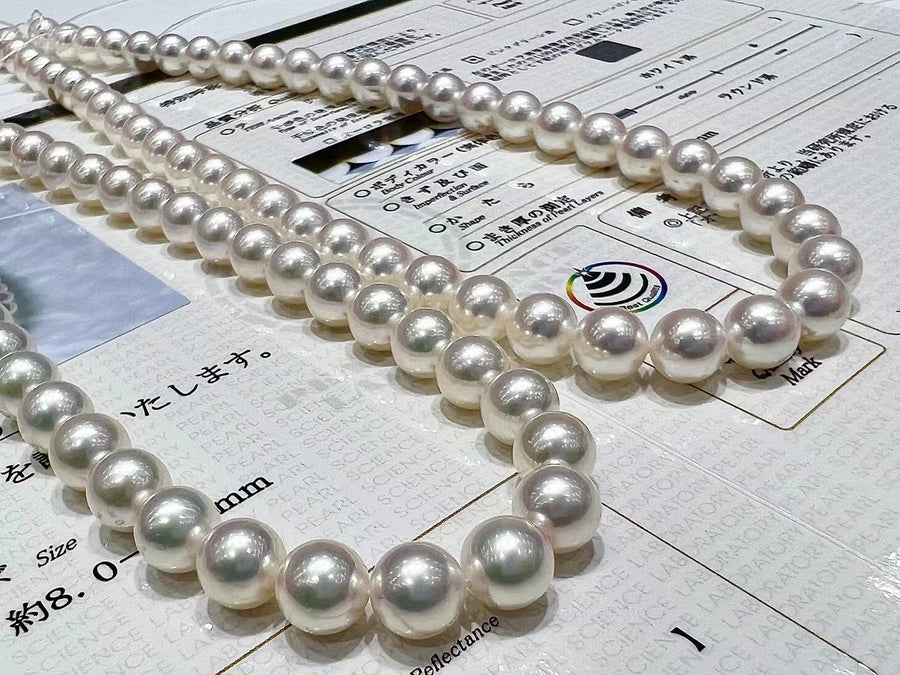 Ten-Nyo | 8-8.5mm Japanese akoya saltwater pearl necklace