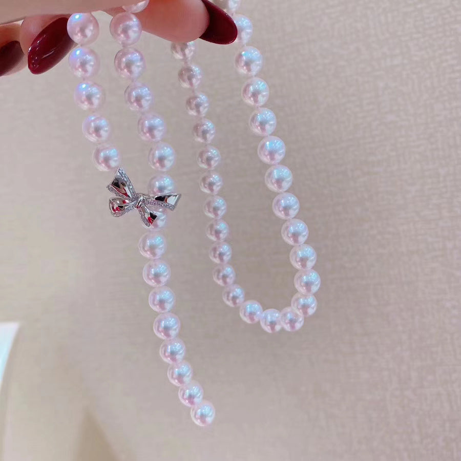 7-7.5mm Akoya pearls necklace