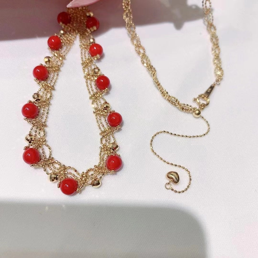 Red coral Necklace