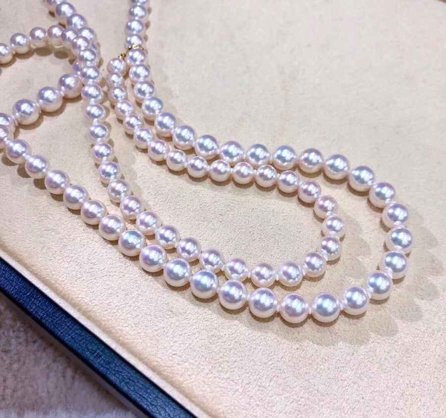 Long Ten-Nyo Akoya pearl necklace