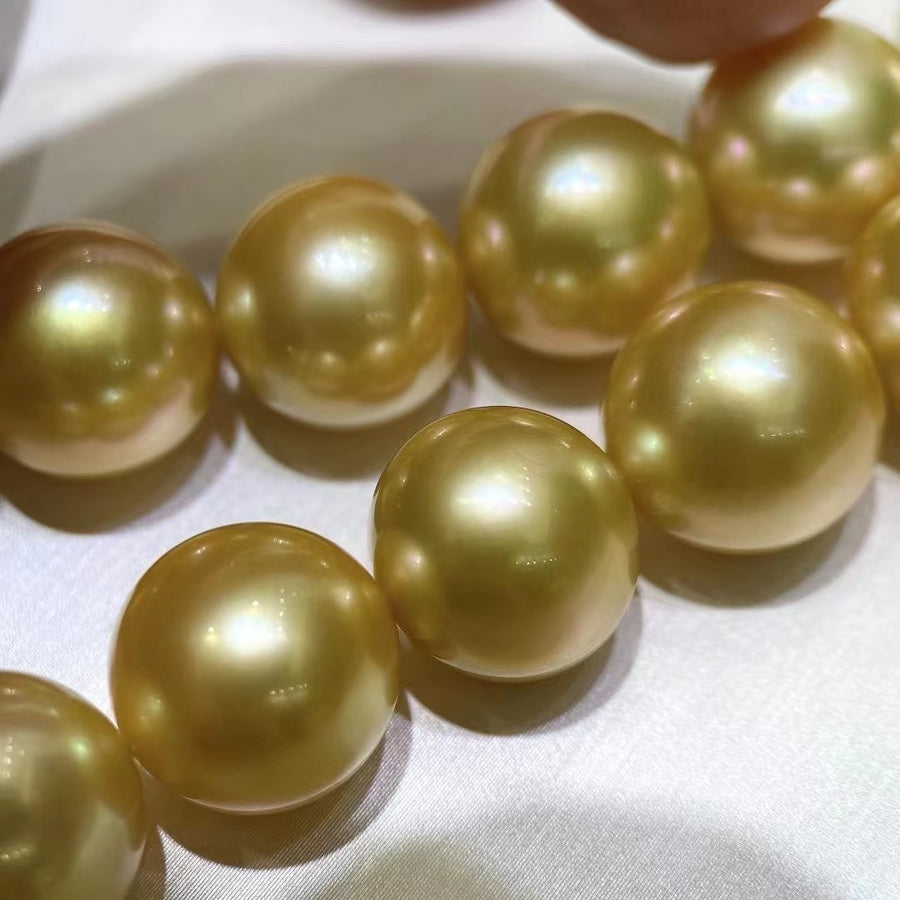 Chakin | 13-15.9mm Golden south sea pearl Necklace