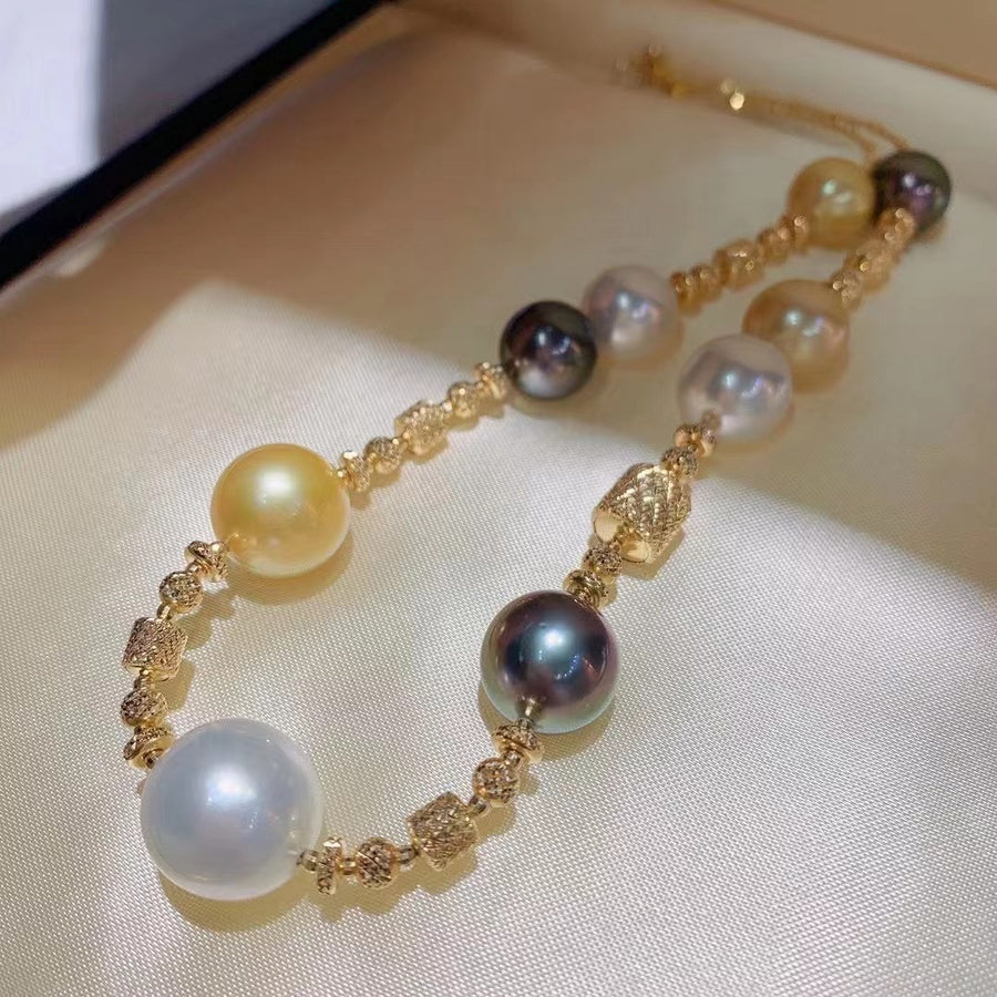 South Sea pearl & Tahitian pearl Necklace