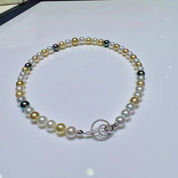 8-11MM Akoya pearl & South Sea pearl & Tahitian pearl Necklace
