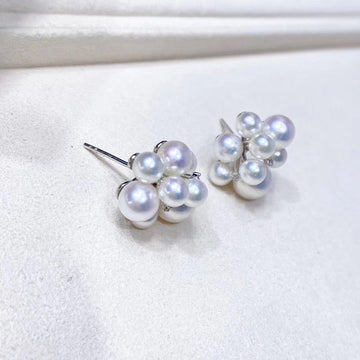 Diamond & Akoya pearl Ear Studs