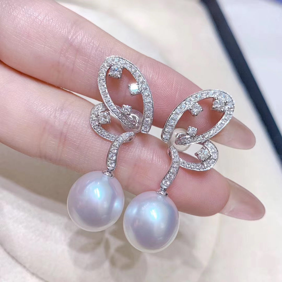 Butterfly south sea pearl Earrings