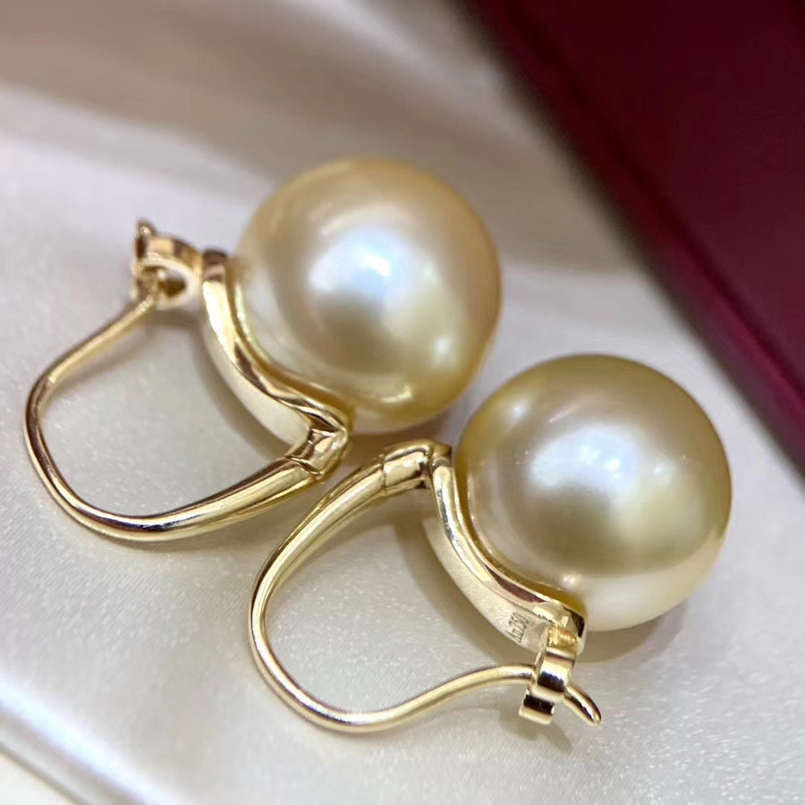 Golden south sea pearl Earrings