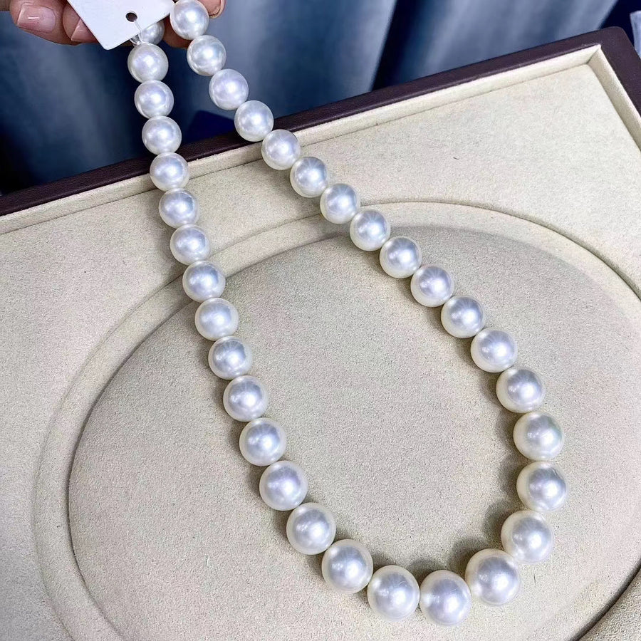 Phoenix | 10.1-12.5mm Australian white south sea pearl Necklace