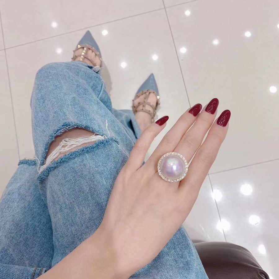 MABE pearl Ring/Pendant